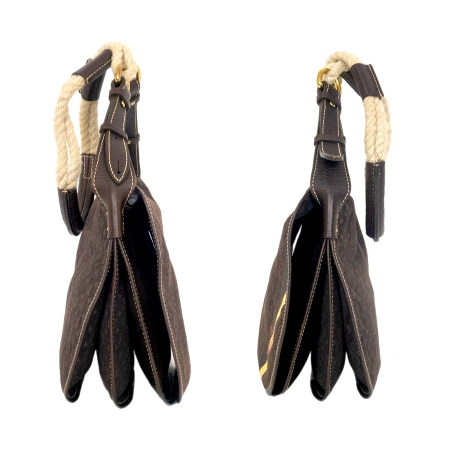 LOUIS VUITTON Mini Lin Initiales Amman in Ebene RARE