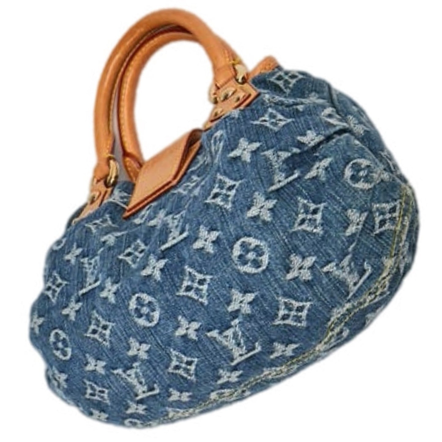 RARE!! Louis Vuitton Blue Denim Pleaty Bag