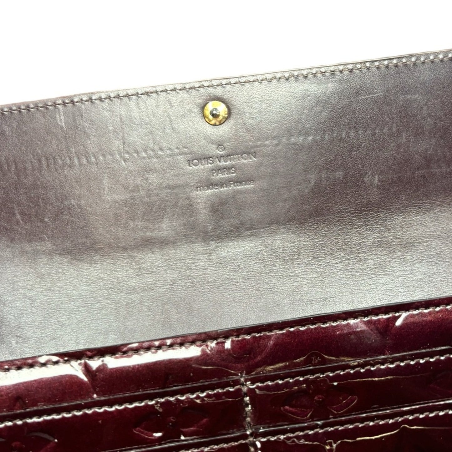 Louis Vuitton Amarante Vernis Sarah wallet