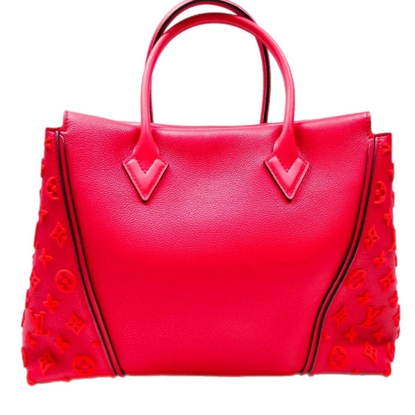 Louis Vuitton “W” veau cachemire tuffetage PM red