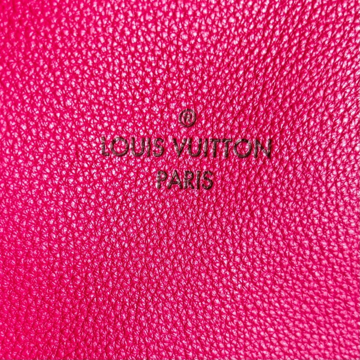 Louis Vuitton “W” veau cachemire tuffetage PM red