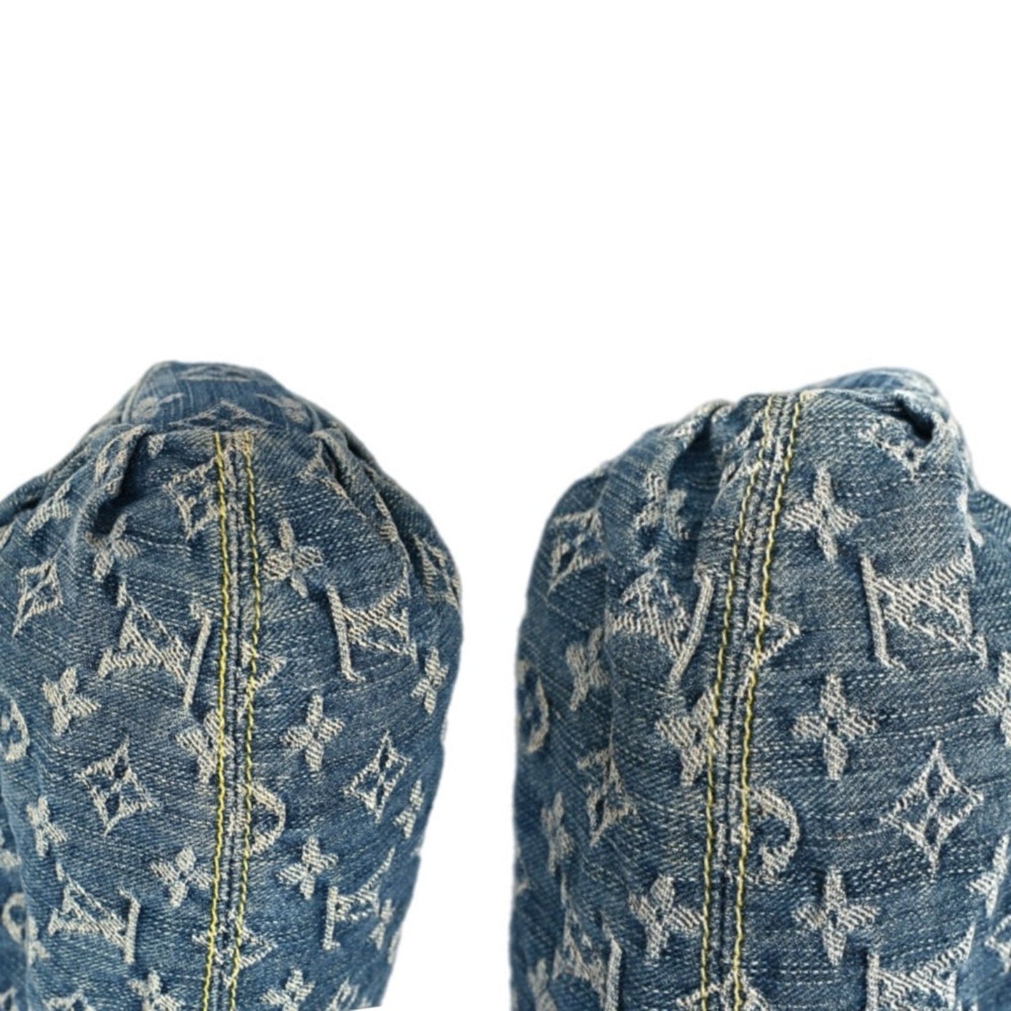 RARE!! Louis Vuitton Blue Denim Pleaty Bag