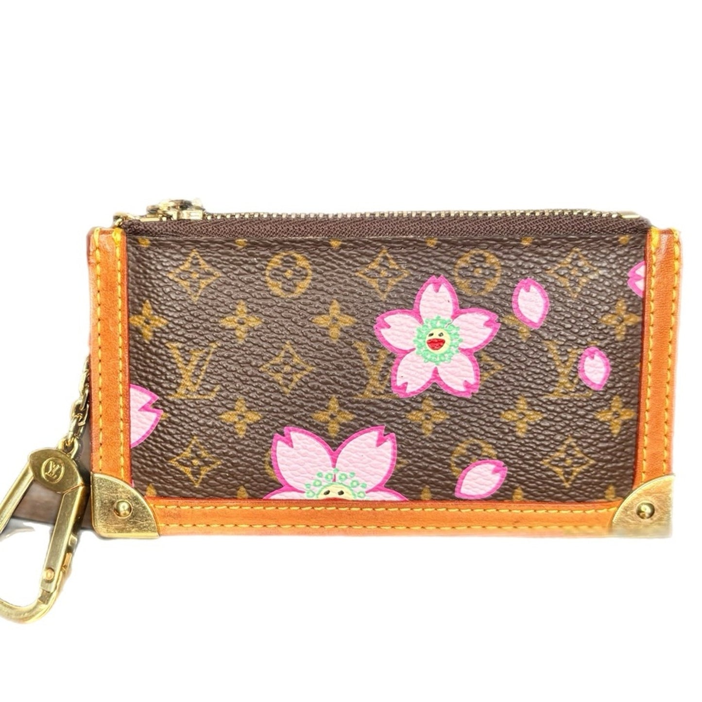 Louis Vuitton Cherry Blossom Pochette Cle Women's Key Case