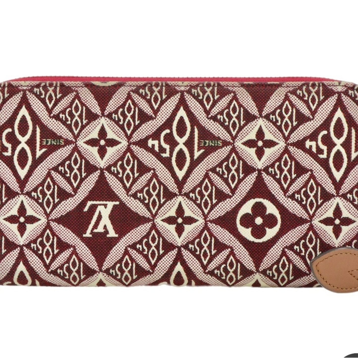 LOUIS VUITTON Jacquard Since 1854 Zippy Wallet Bordeaux