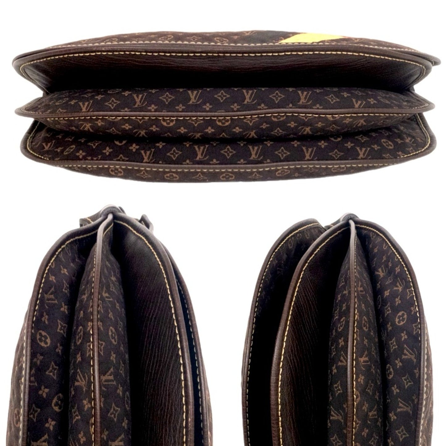 LOUIS VUITTON Mini Lin Initiales Amman in Ebene RARE
