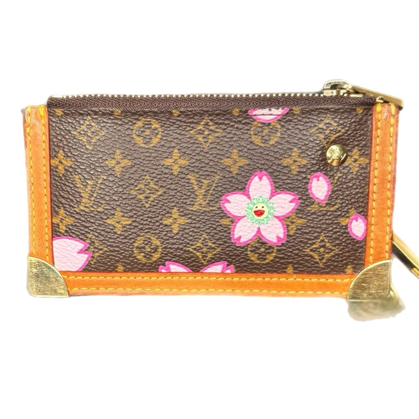Louis Vuitton Cherry Blossom Pochette Cle Women's Key Case