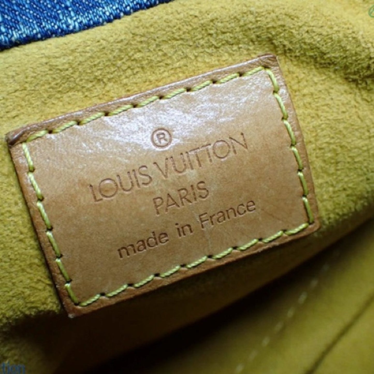 RARE!! Louis Vuitton Blue Denim Pleaty Bag