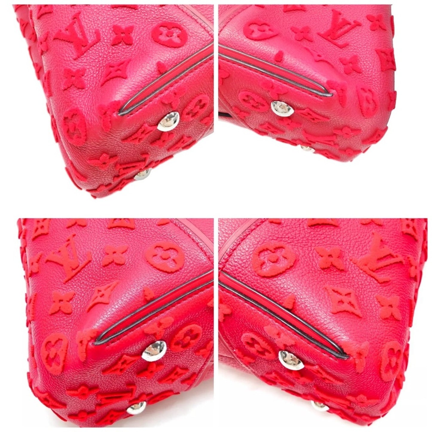 Louis Vuitton “W” veau cachemire tuffetage PM red