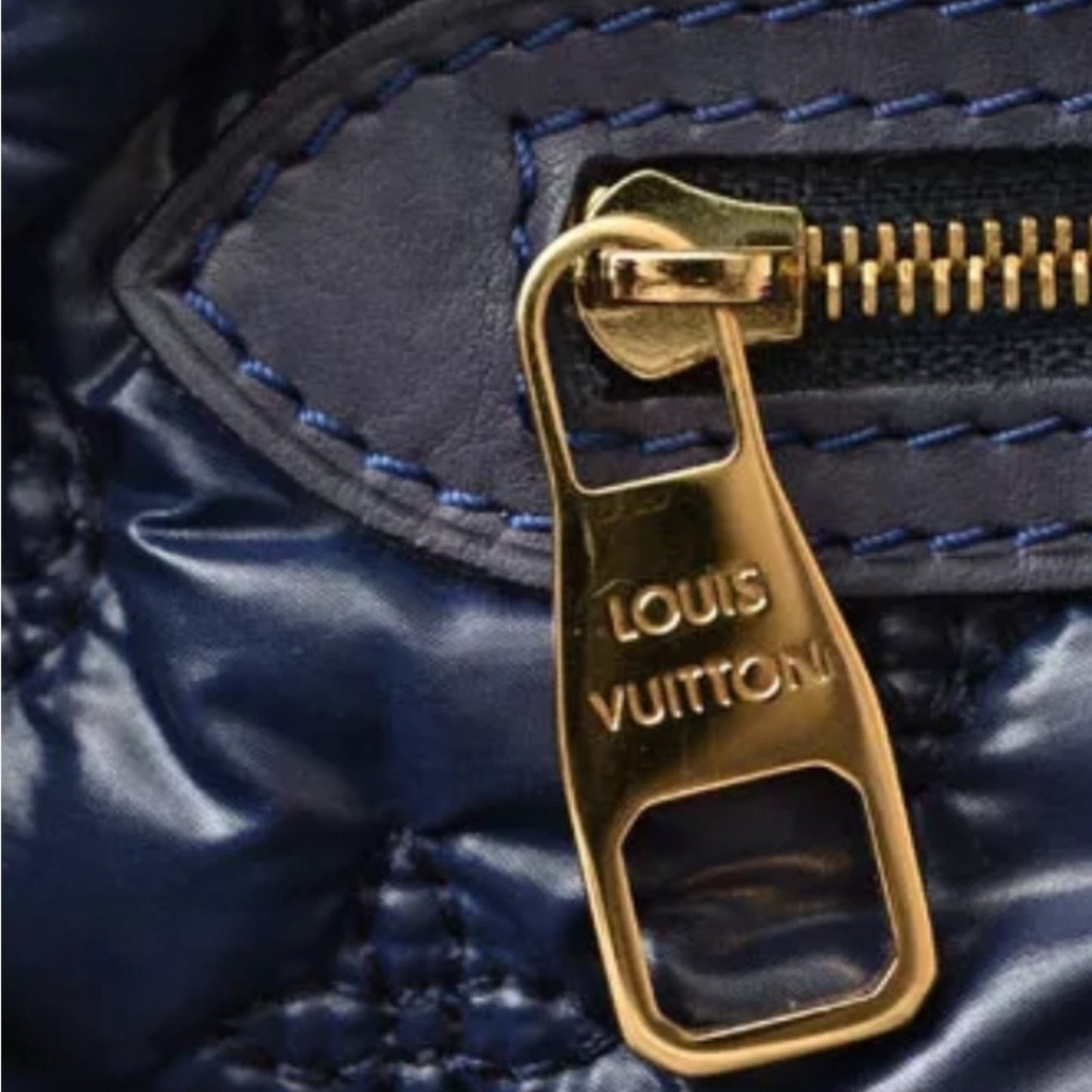 Louis Vuitton Blue Monogram Desire Vertical Lock It MM Bag