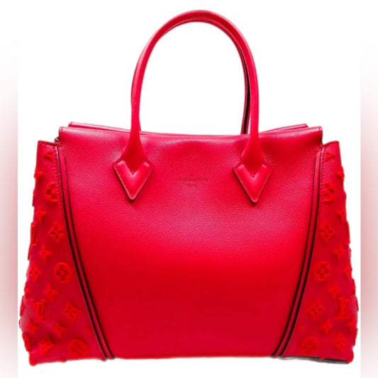 Louis Vuitton “W” veau cachemire tuffetage PM red